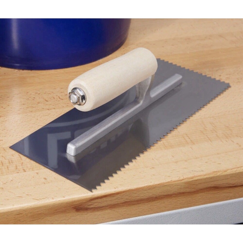 Lot 3 - Wood Flooring Adhesive 1/4 in. x 3/16 in. V-Notch Trowel New